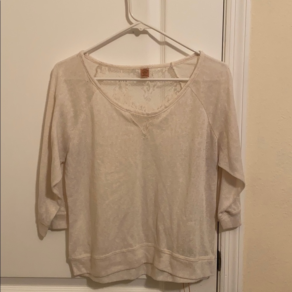 Cream Lacey Blouse